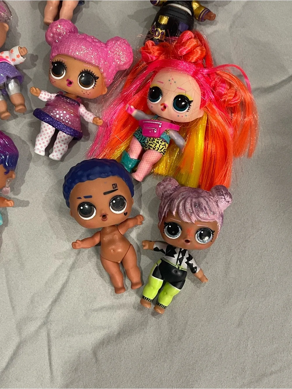 L.O.L. Surprise! Neon Hair Doll with Pink, Orange & Yellow Hair